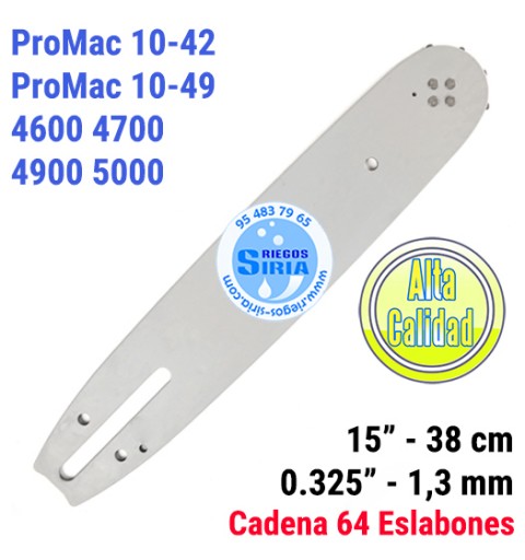 Espada 0.325" 1,3mm 38cm adap ProMac 10-42 ProMac 10-49 4600 4700 4900 5000 120071
