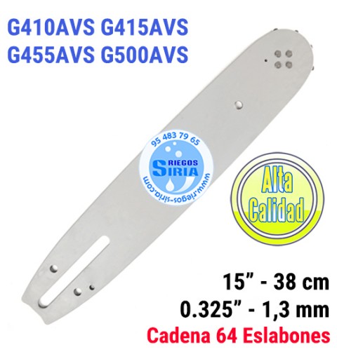 Espada 0.325" 1,3mm 38cm adap G410AVS G415AVS G455AVS G500AVS 120071