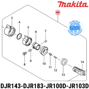 Eje Biela Completo Original DJR143 DJR183 JR100D JR103D 126201-3