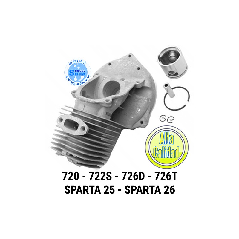 Cilindro Completo compatible 720 722S 726D 726T Sparta 25 Sparta 26 090175