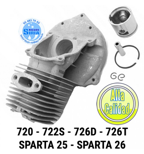 Cilindro Completo compatible 720 722S 726D 726T Sparta 25 Sparta 26 090175