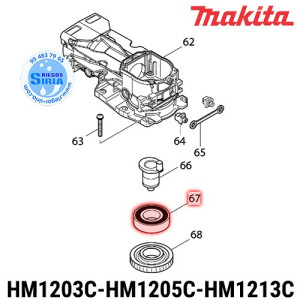 Rodamiento 6206LLU Original HM1203C HM1205C HM1213C 211424-7