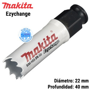 Broca de Corona BiMetal Ezychange 22 x 40mm E-03676