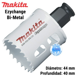 Broca de Corona BiMetal Ezychange 44 x 40mm E-03791