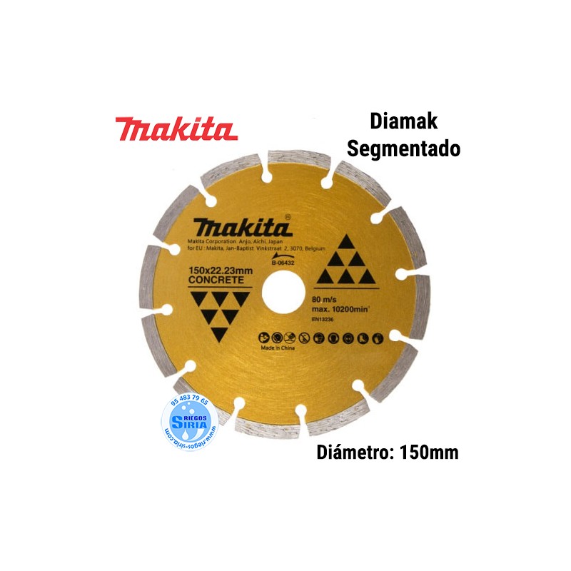 Disco Diamante Makita Diamak Segmentado 150mm B-06432