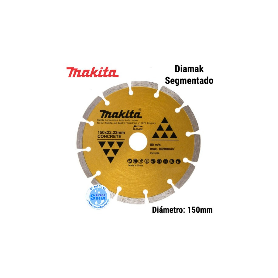 Disco Diamante Makita Diamak Segmentado 150mm B-06432