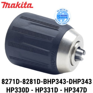 Mandril Original 8271D 8281D BHP343 DHP343 HP330D HP331D HP347D 763229-6