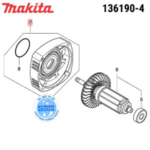 Carcasa Engranajes Original GA005G GA013G GA022G GA023G GA028G GA029G GA035G GA041G GA044G GA047G 136190-4