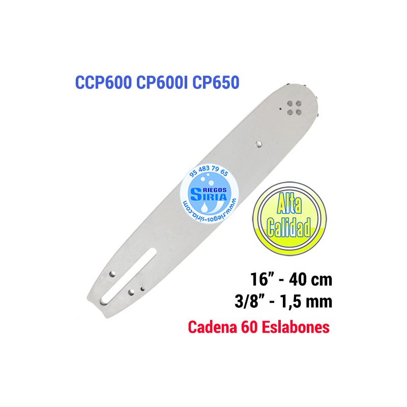 Espada 3/8" 1,5mm 40cm Adap CP600 CP600i CP650 120076