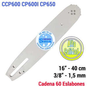 Espada 3/8" 1,5mm 40cm Adap CP600 CP600i CP650 120076