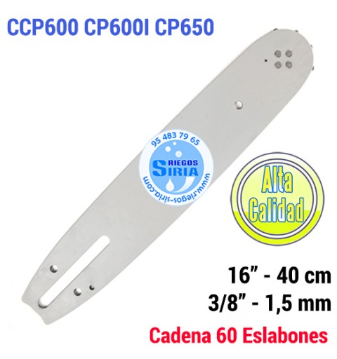Espada 3/8" 1,5mm 40cm Adap CP600 CP600i CP650 120076