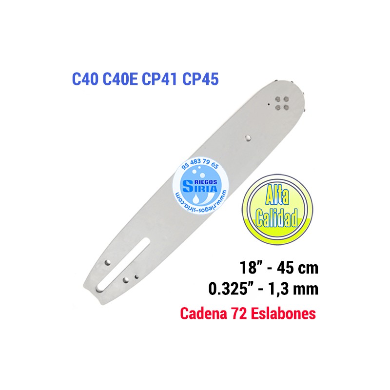 Espada 0.325" 1,3mm 45cm Adap C40 C40E CP41 CP45 120077