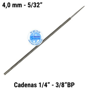 Lima Redonda 4mm 5/32" Cadenas 1/4" 3/8"BP 120012