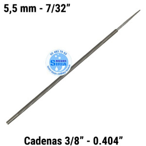 Lima Redonda 5,5mm 7/32" Cadenas 3/8" 0.404" 120015