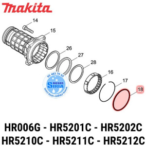 Junta Tórica 78 Original HR006G HR5201C HR5202C HR5210C HR5211C HR5212C 213766-5