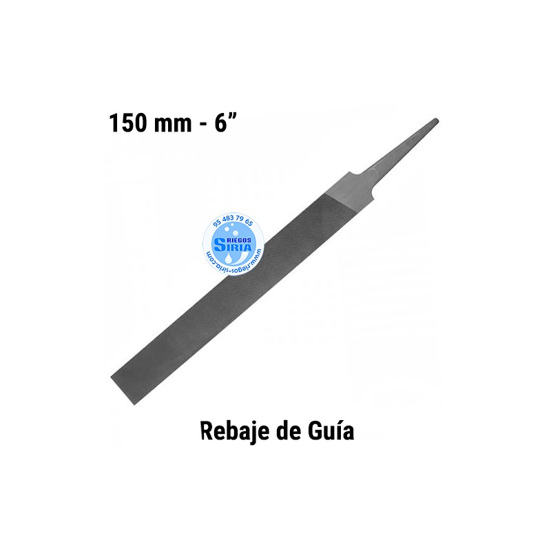 Lima Plana 150mm 6" Rebaje Guía 120016
