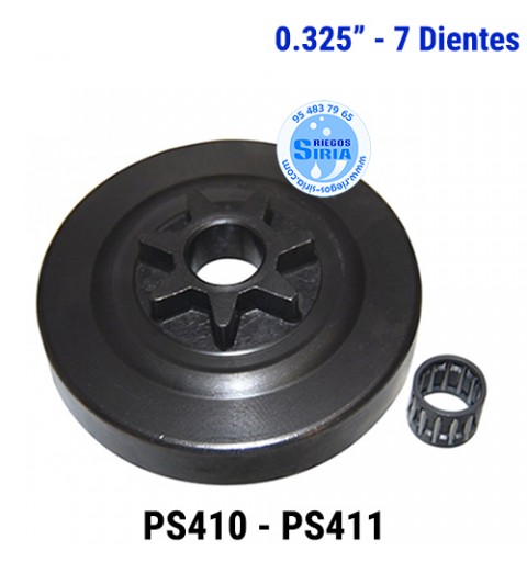 Piñón Cadena 0.325" 7 Dientes Corona Fija Compatible PS410 PS411 120243