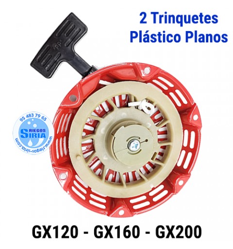 Arrancador compatible GX120 GX160 GX200 2 Trinquetes Plastico Planos 000008