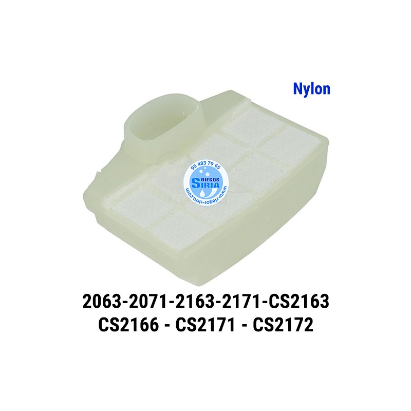 Filtro Aire Nylon compatible 2063 2071 2071W 2163 2171 CS2163 CS2166 CS2171 CS2172 030151