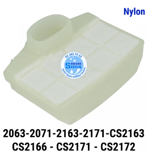 Filtro Aire Nylon compatible 2063 2071 2071W 2163 2171 CS2163 CS2166 CS2171 CS2172 030151