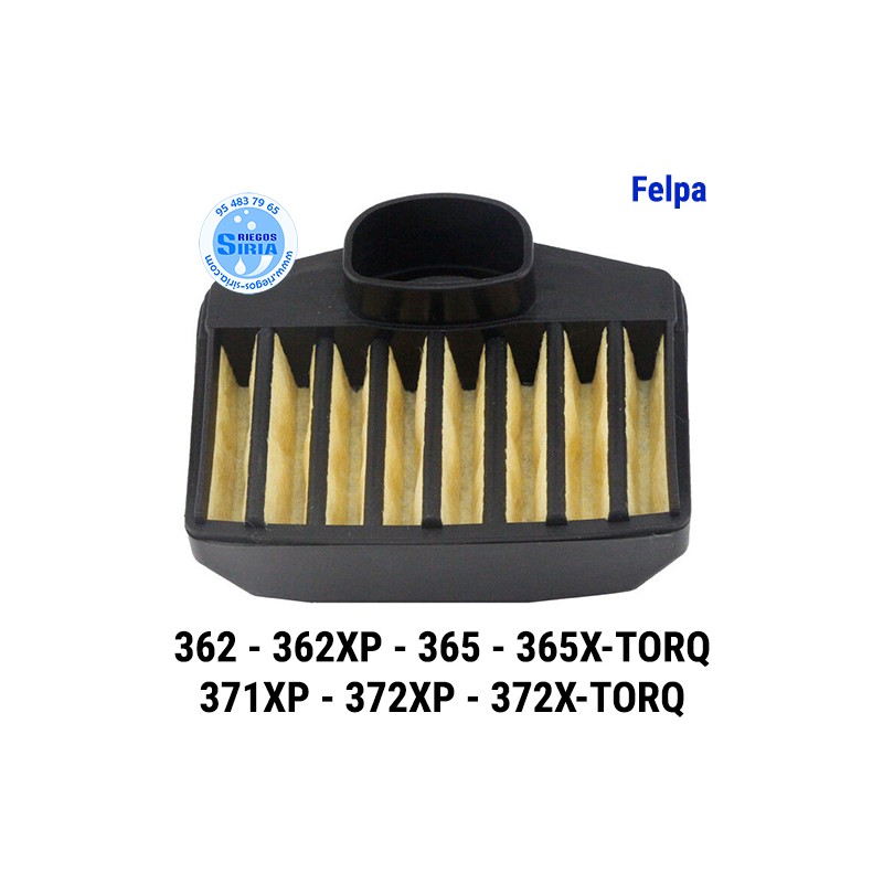 Filtro Aire Felpa compatible 362 362XP 365 365H 365 XTORQ 371XP 372XP 372XP XTORQ 030924