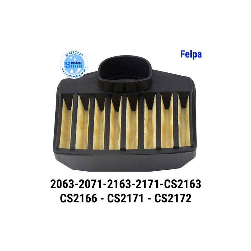 Filtro Aire Nylon compatible 2063 2071 2071W 2163 2171 CS2163 CS2166 CS2171 CS2172 030924