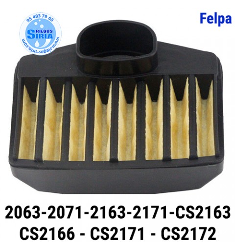 Filtro Aire Nylon compatible 2063 2071 2071W 2163 2171 CS2163 CS2166 CS2171 CS2172 030924