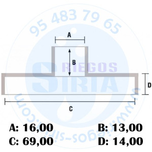 Piñón Cadena 3/8" 7 Dientes Corona Recambiable 2159 CS2156 CS2159 120214