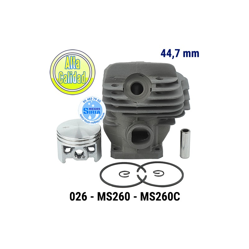 Cilindro Completo compatible 026 MS260 MS260C 44,7mm 020499