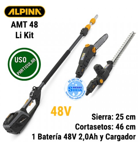 Herramienta Multifunción Alpina 48V 1Bat 2Ah AMT48 Li Kit 278722104/A21