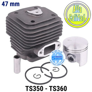 Cilindro Completo compatible TS350 TS360 47mm 020504