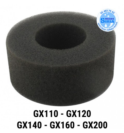 Esponja Filtro Aire Baño Aceite compatible GX110 GX120 GX140 GX160 GX200 000541