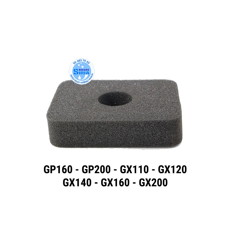 Filtro Aire compatible GP160 GP200 GX110 GX120 GX160 GX200 000388