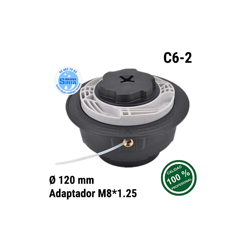 Cabezal Nylon compatible tipo Autocut C6-2 M8x1.25 130572