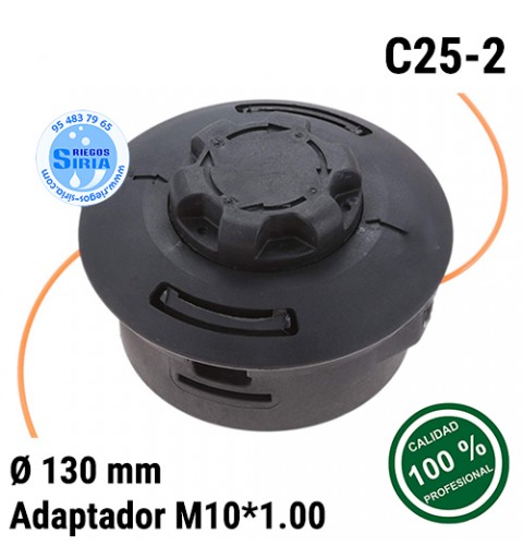Cabezal Nylon compatible tipo Autocut C25-2 M10x1.00 130573