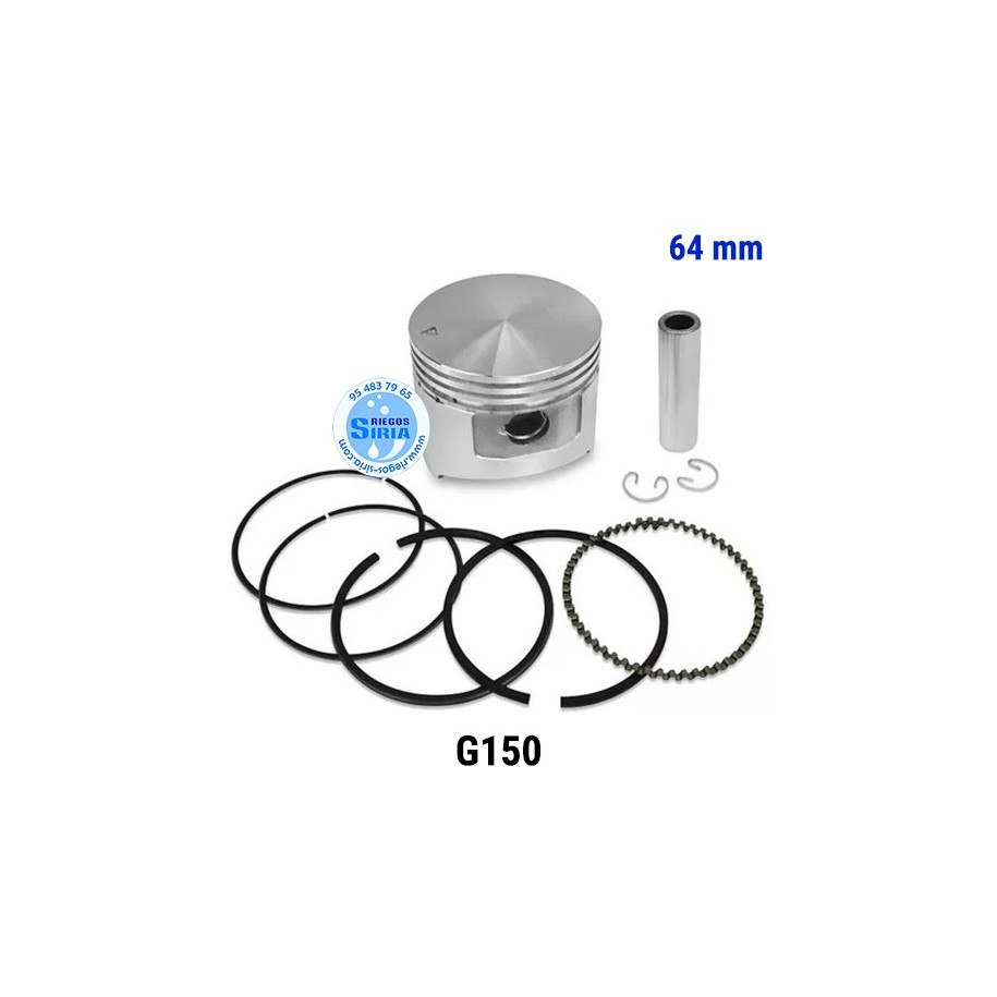 Pistón Completo compatible G150 64mm 000340