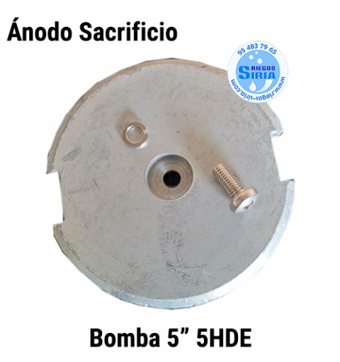 Ánodo de Sacrificio Bombas Sumergibles 5" 5HDE ANODE5HDE