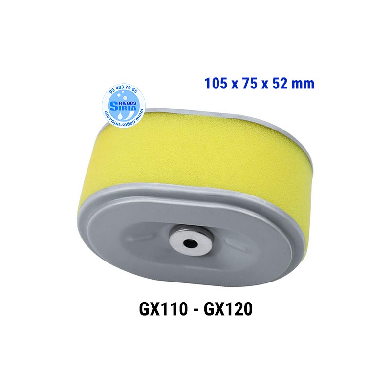 Filtro Aire compatible GX110 GX120 105x75x52mm 000076