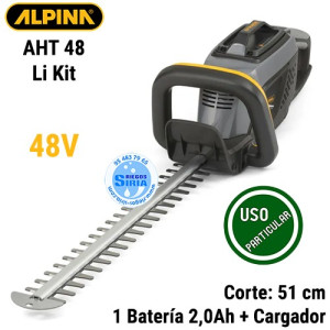 Cortasetos Alpina 48V 51cm 1Bat 2,0Ah AHT 48 Li Kit 278302104/A21