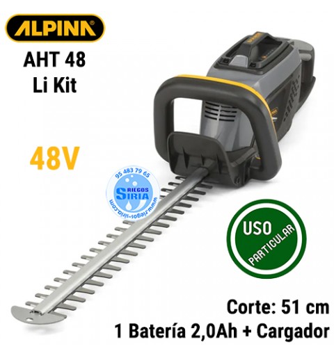 Cortasetos Alpina 48V 51cm 1Bat 2,0Ah AHT 48 Li Kit 278302104/A21