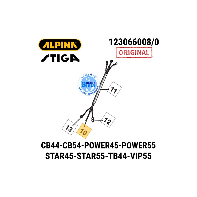 Cable Acelerador Original CB44DX CB54DX POWER45DP POWER55DP STAR45D STAR45DP STAR55D STAR55DP TB44DX TB54DX VIP55D 160277
