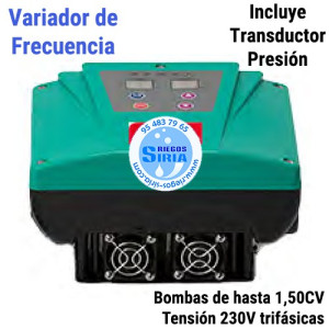 Variador Frecuencia Bombas Entrada 230V II Salida 230V III 9,6A VF10MT