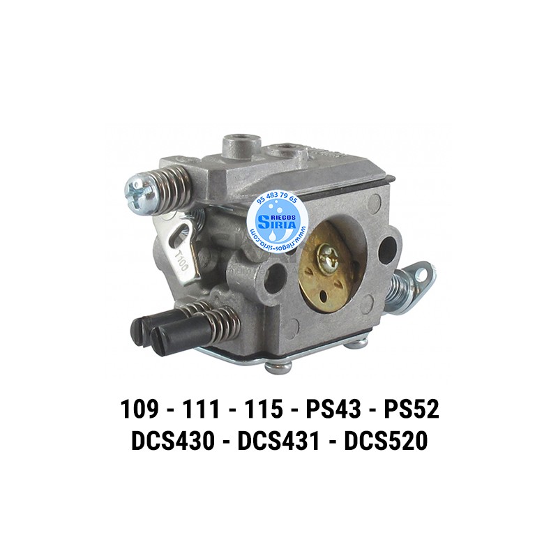 Carburador compatible 109 111 115 PS43 PS52 DCS43 DCS52 DCS430 DCS431 DCS520 080163