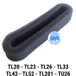 Filtro Aire compatible TL20 TL23 TL26 TL33 TL43 TL52 TL201 TU26 070022