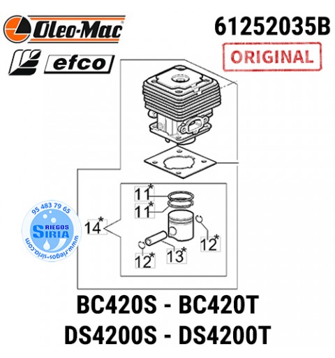 Cilindro Completo Original BC420S BC420T DS4200S DS4200T 090355