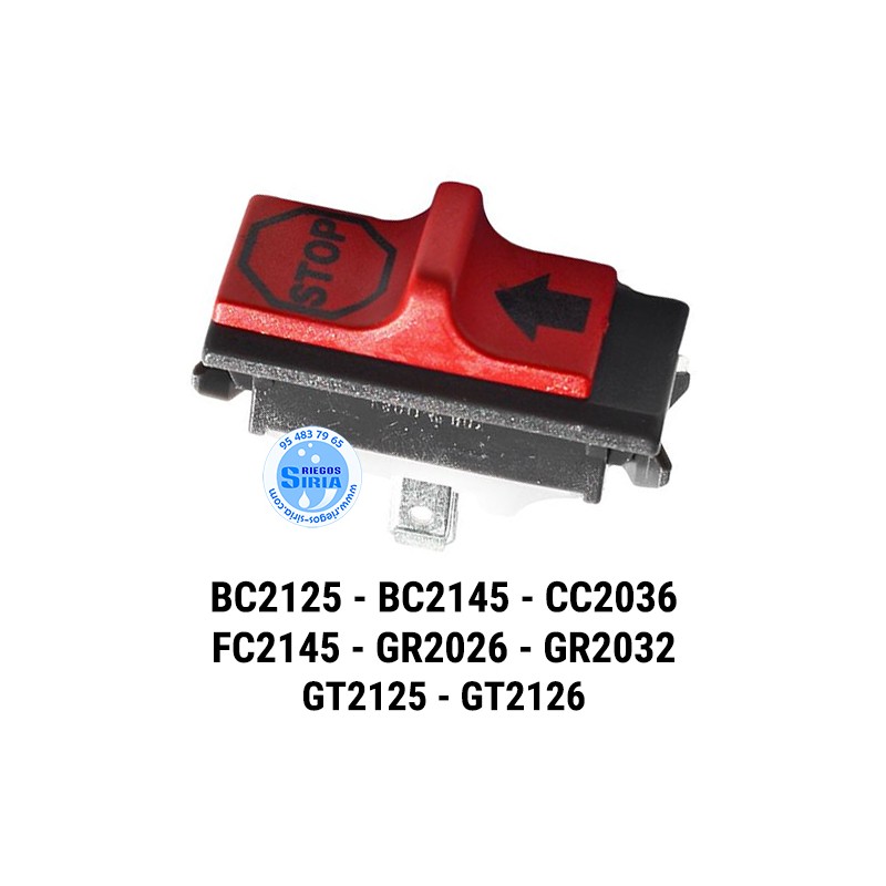 Interruptor compatible BC2125 BC2145 CC2036 FC2145 GR2026 GR2032 GR2036 GT2125 GT2126 030302