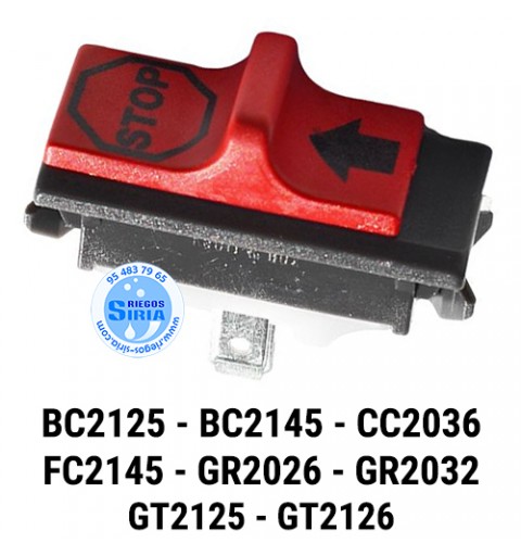 Interruptor compatible BC2125 BC2145 CC2036 FC2145 GR2026 GR2032 GR2036 GT2125 GT2126 030302