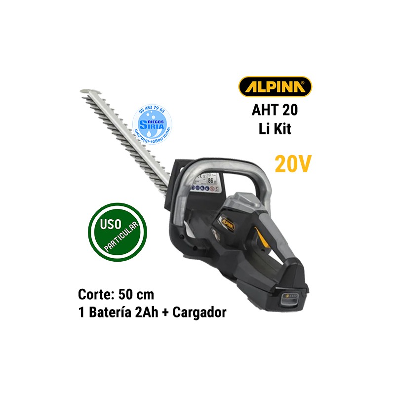 Cortasetos Alpina 20V 50cm 1Bat 2,0Ah AHT 20 Li Kit 294426064/A21