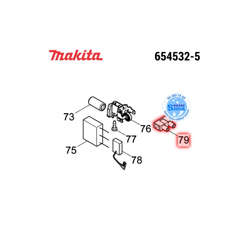 Conector 6E/1DS Original Makita 654532-5