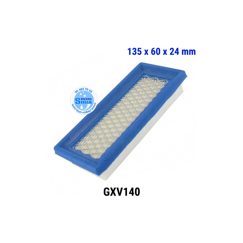 Filtro Aire compatible GXV140 135x60x24mm 000082